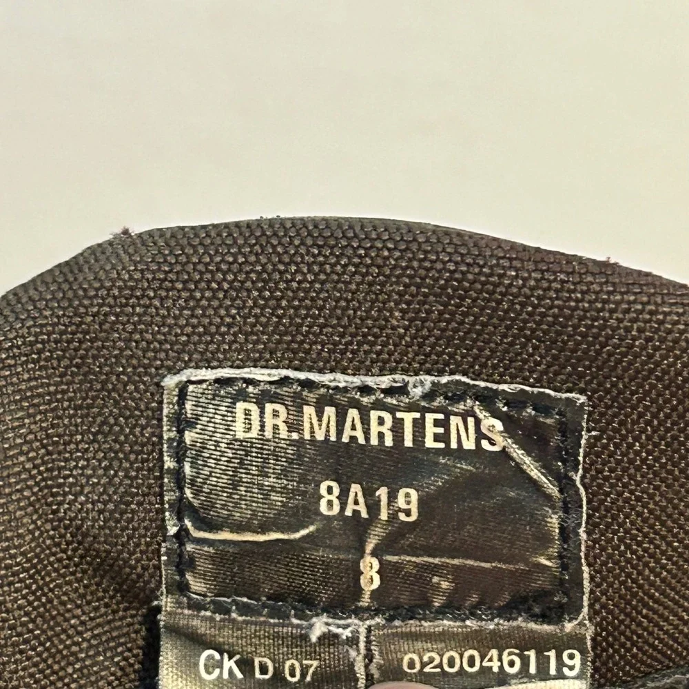 Dr Martens 8A19 Brown Leather Ankle Boots Mens Size 8 AirWair Lug‎ Sole Vintage